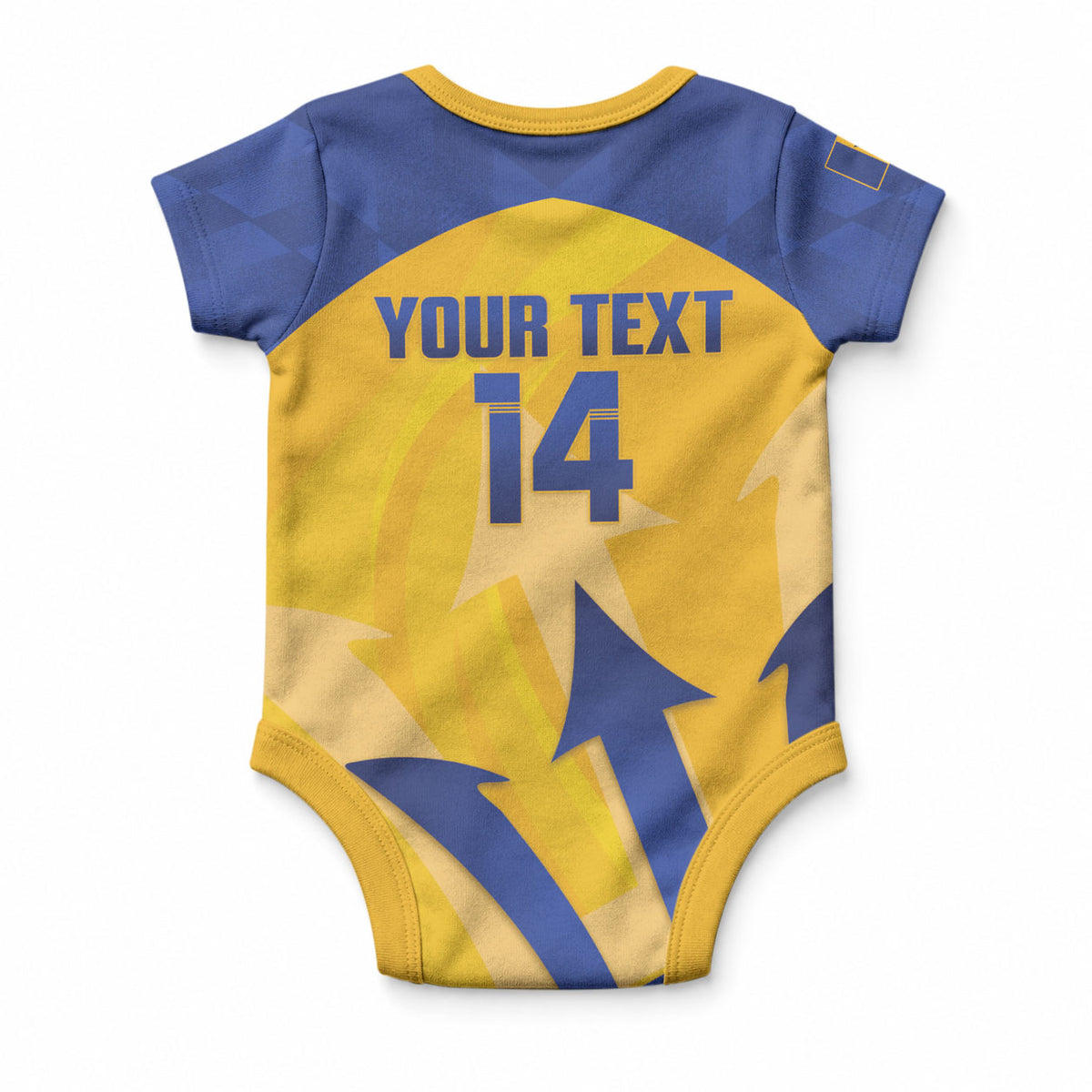 Barbados Football 2026 Custom Baby Onesie Go Bajan Tridents