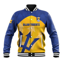 Barbados Football 2026 Custom Baseball Jacket Go Bajan Tridents