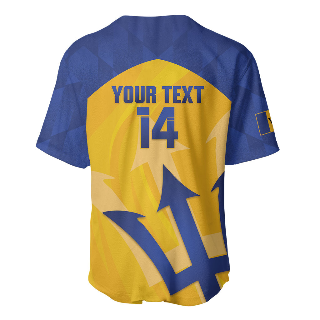 Barbados Football 2026 Custom Baseball Jersey Go Bajan Tridents