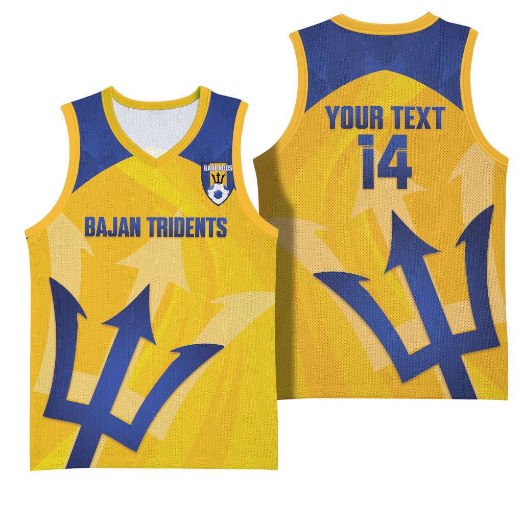 Barbados Football 2026 Custom Basketball Jersey Go Bajan Tridents