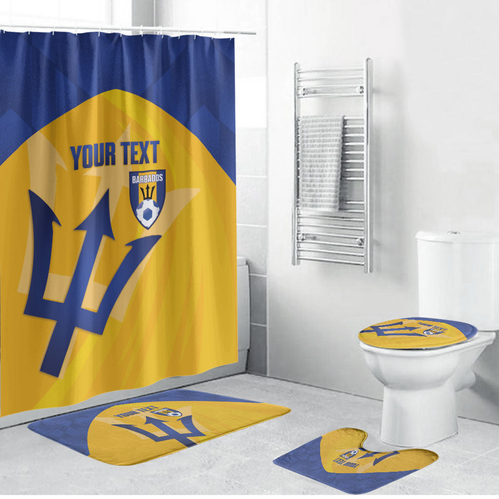 Barbados Football 2026 Custom Bathroom Set Go Bajan Tridents