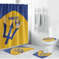 Barbados Football 2026 Custom Bathroom Set Go Bajan Tridents