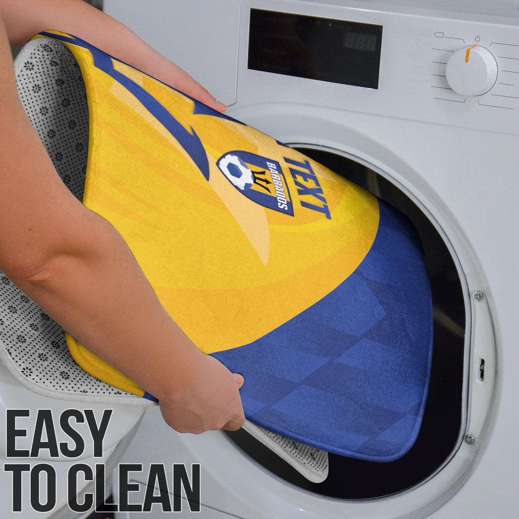 Barbados Football 2026 Custom Bathroom Set Go Bajan Tridents