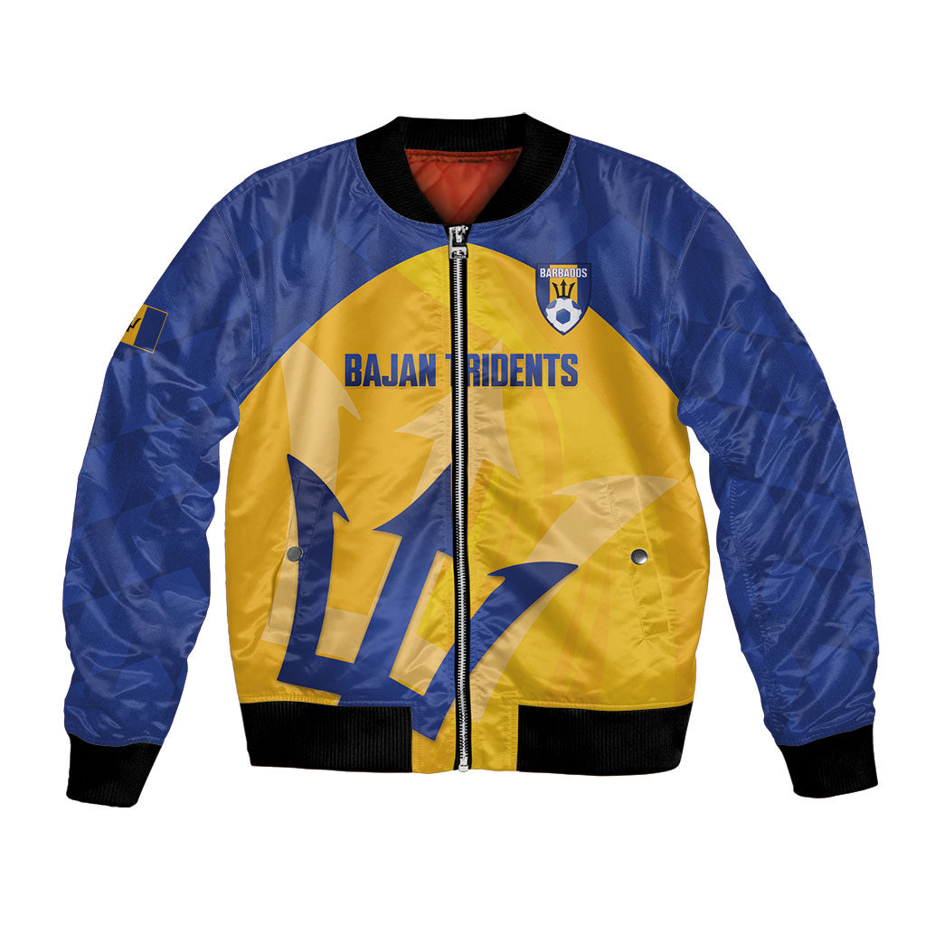 Barbados Football 2026 Custom Bomber Jacket Go Bajan Tridents