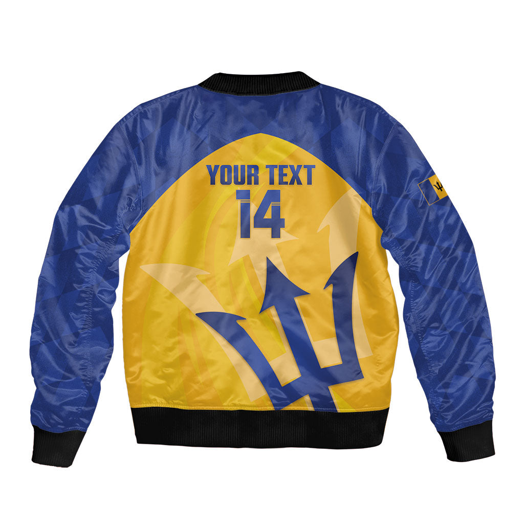 Barbados Football 2026 Custom Bomber Jacket Go Bajan Tridents