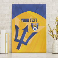 Barbados Football 2026 Custom Canvas Wall Art Go Bajan Tridents