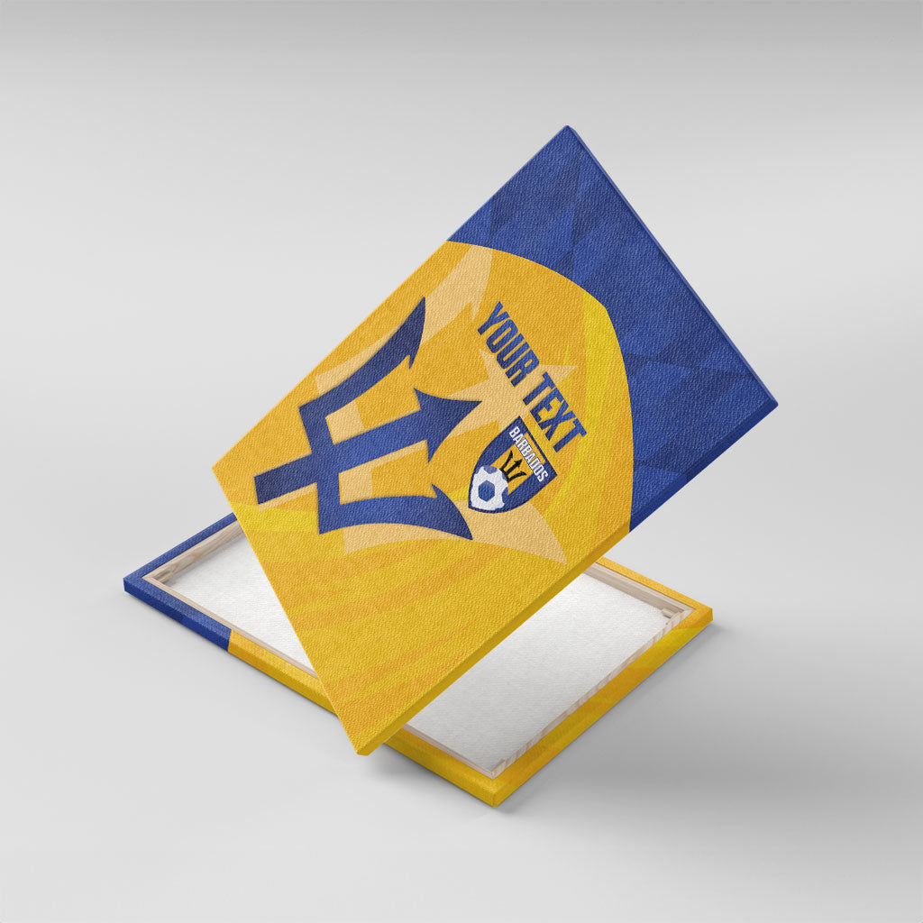 Barbados Football 2026 Custom Canvas Wall Art Go Bajan Tridents