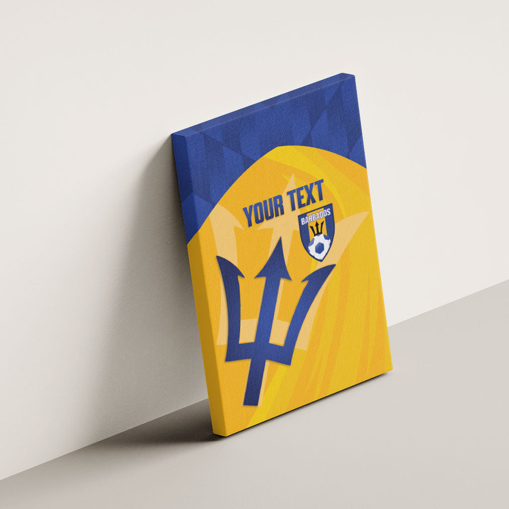 Barbados Football 2026 Custom Canvas Wall Art Go Bajan Tridents