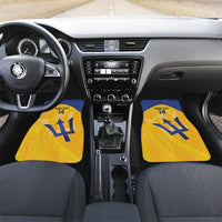 Barbados Football 2026 Custom Car Mats Go Bajan Tridents
