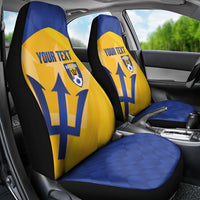 Barbados Football 2026 Custom Car Seat Cover Go Bajan Tridents