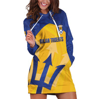 Barbados Football 2026 Custom Hoodie Dress Go Bajan Tridents