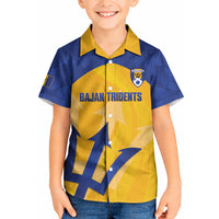 Barbados Football 2026 Custom Kid Hawaiian Shirt Go Bajan Tridents