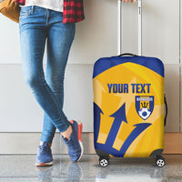 Barbados Football 2026 Custom Luggage Cover Go Bajan Tridents