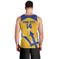 Barbados Football 2026 Custom Men Tank Top Go Bajan Tridents