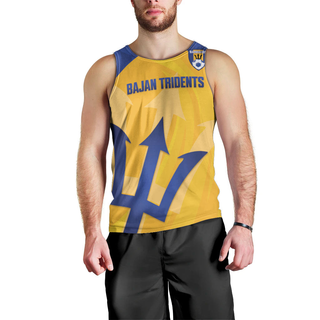 Barbados Football 2026 Custom Men Tank Top Go Bajan Tridents