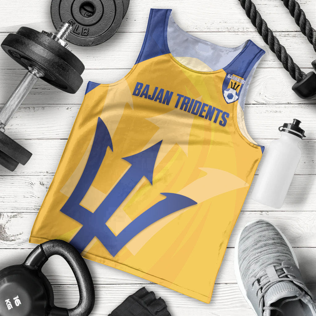 Barbados Football 2026 Custom Men Tank Top Go Bajan Tridents
