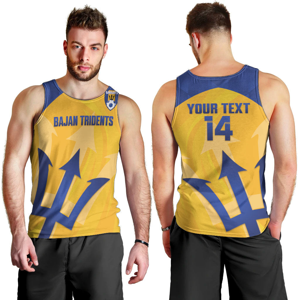 Barbados Football 2026 Custom Men Tank Top Go Bajan Tridents