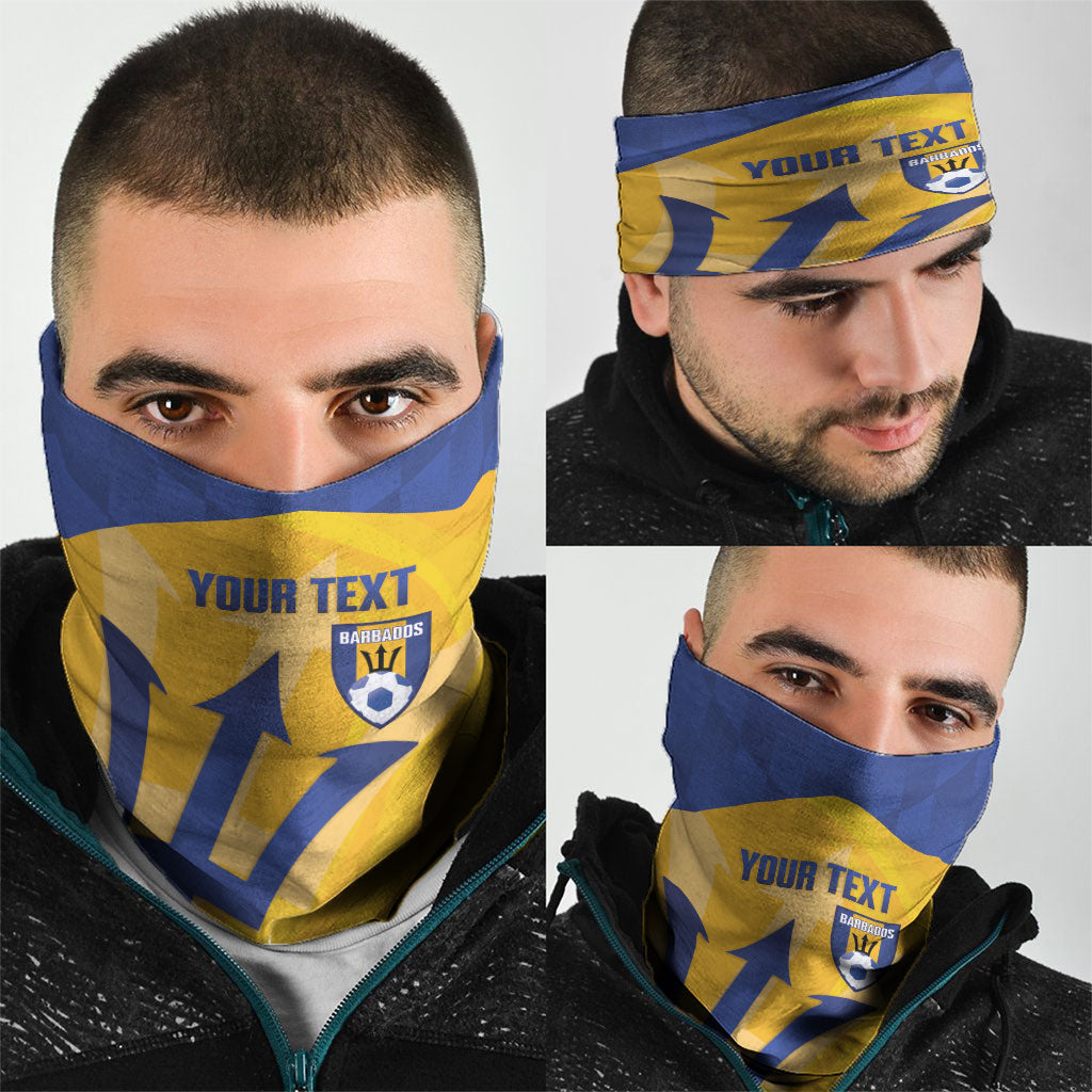 Barbados Football 2026 Custom Neck Gaiter Go Bajan Tridents