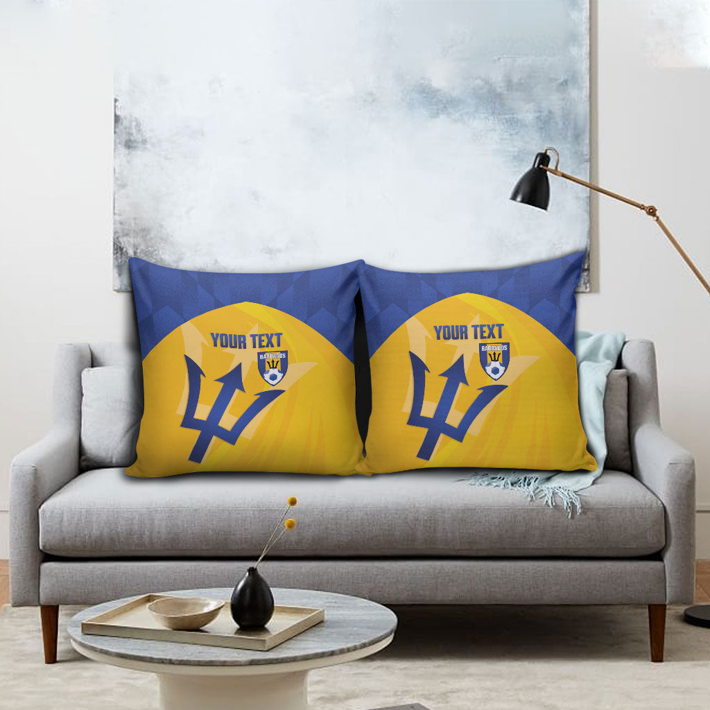 Barbados Football 2026 Custom Pillow Cover Go Bajan Tridents