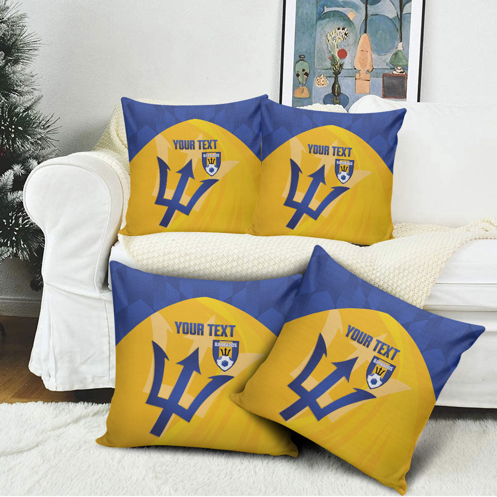 Barbados Football 2026 Custom Pillow Cover Go Bajan Tridents