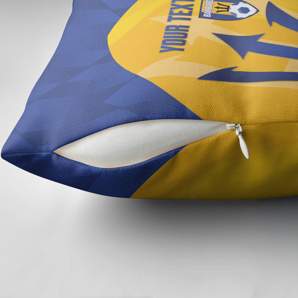 Barbados Football 2026 Custom Pillow Cover Go Bajan Tridents