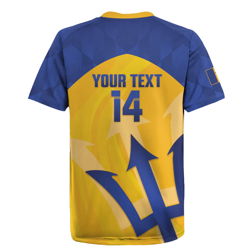 Barbados Football 2026 Custom Rugby Jersey Go Bajan Tridents