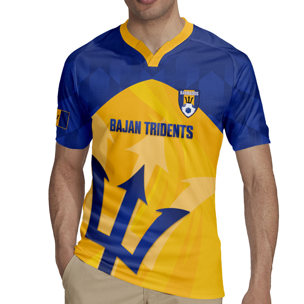 Barbados Football 2026 Custom Rugby Jersey Go Bajan Tridents