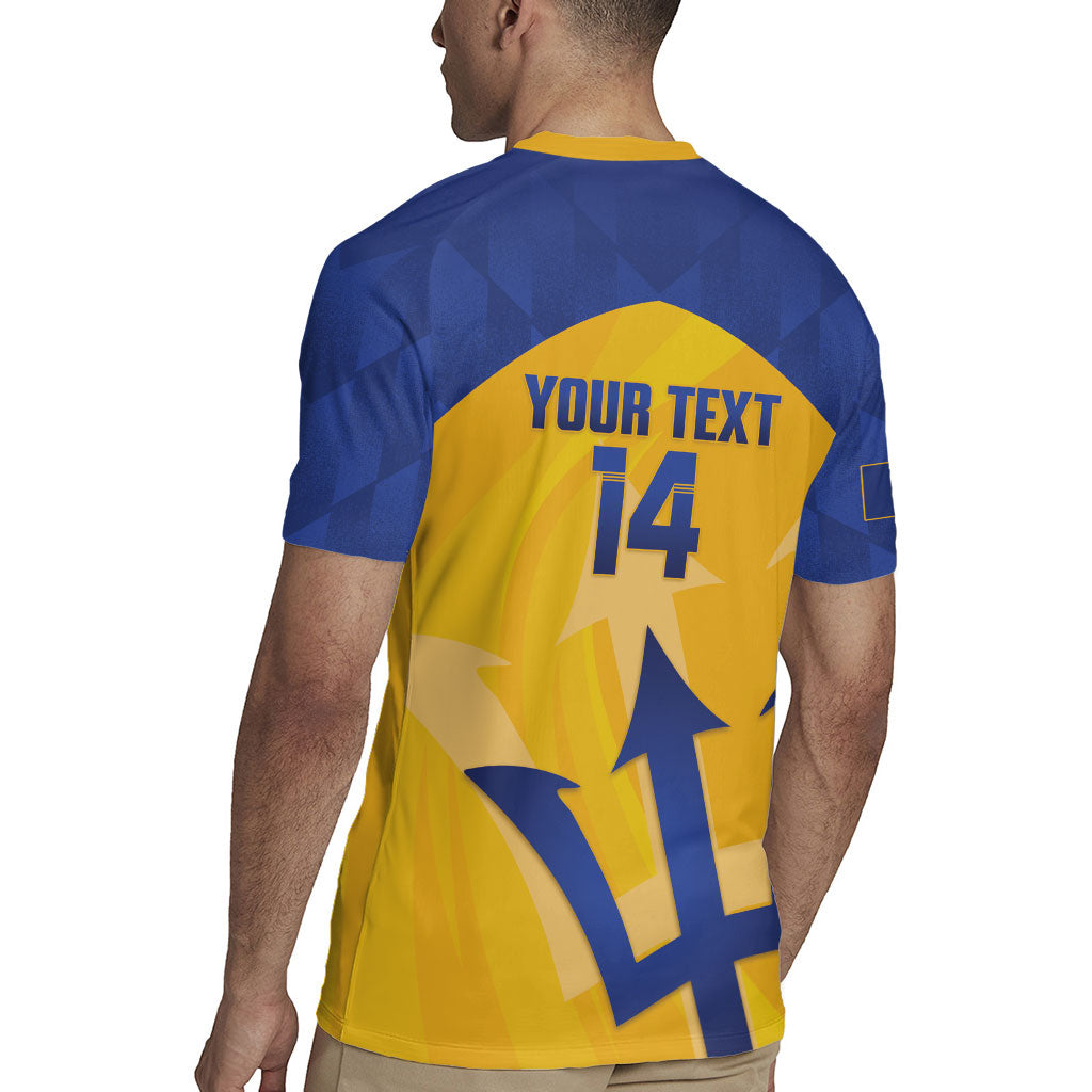 Barbados Football 2026 Custom Rugby Jersey Go Bajan Tridents