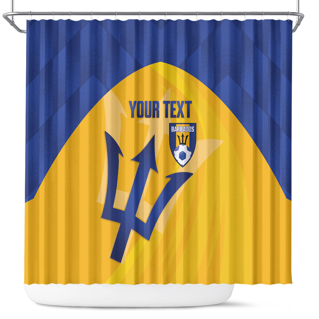 Barbados Football 2026 Custom Shower Curtain Go Bajan Tridents