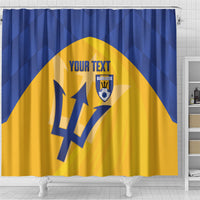 Barbados Football 2026 Custom Shower Curtain Go Bajan Tridents