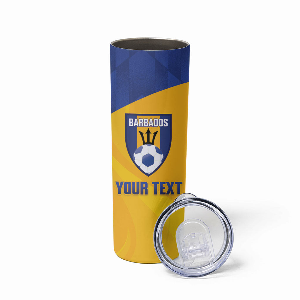 Barbados Football 2026 Custom Skinny Tumbler Go Bajan Tridents