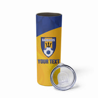 Barbados Football 2026 Custom Skinny Tumbler Go Bajan Tridents