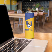 Barbados Football 2026 Custom Skinny Tumbler Go Bajan Tridents