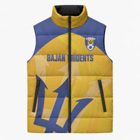 Barbados Football 2026 Custom Sleeveless Puffer Jacket Go Bajan Tridents
