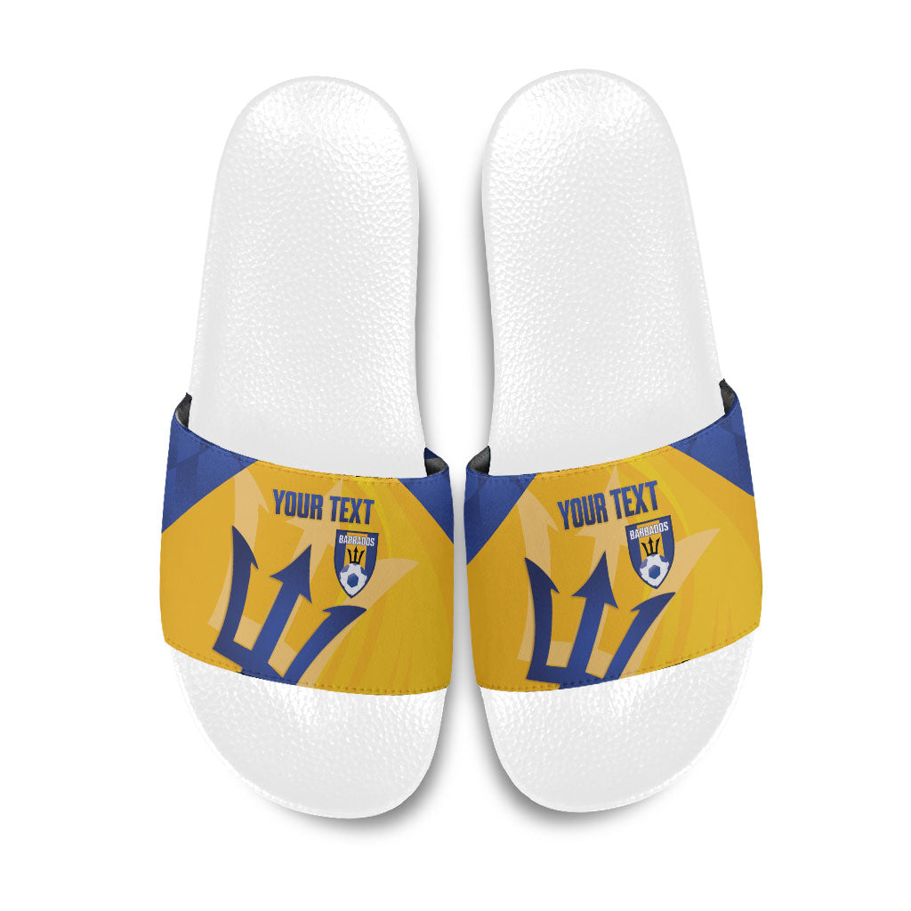 Barbados Football 2026 Custom Slide Sandals Go Bajan Tridents
