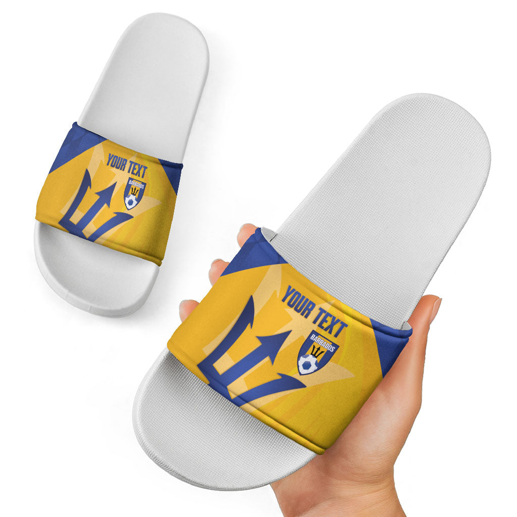 Barbados Football 2026 Custom Slide Sandals Go Bajan Tridents
