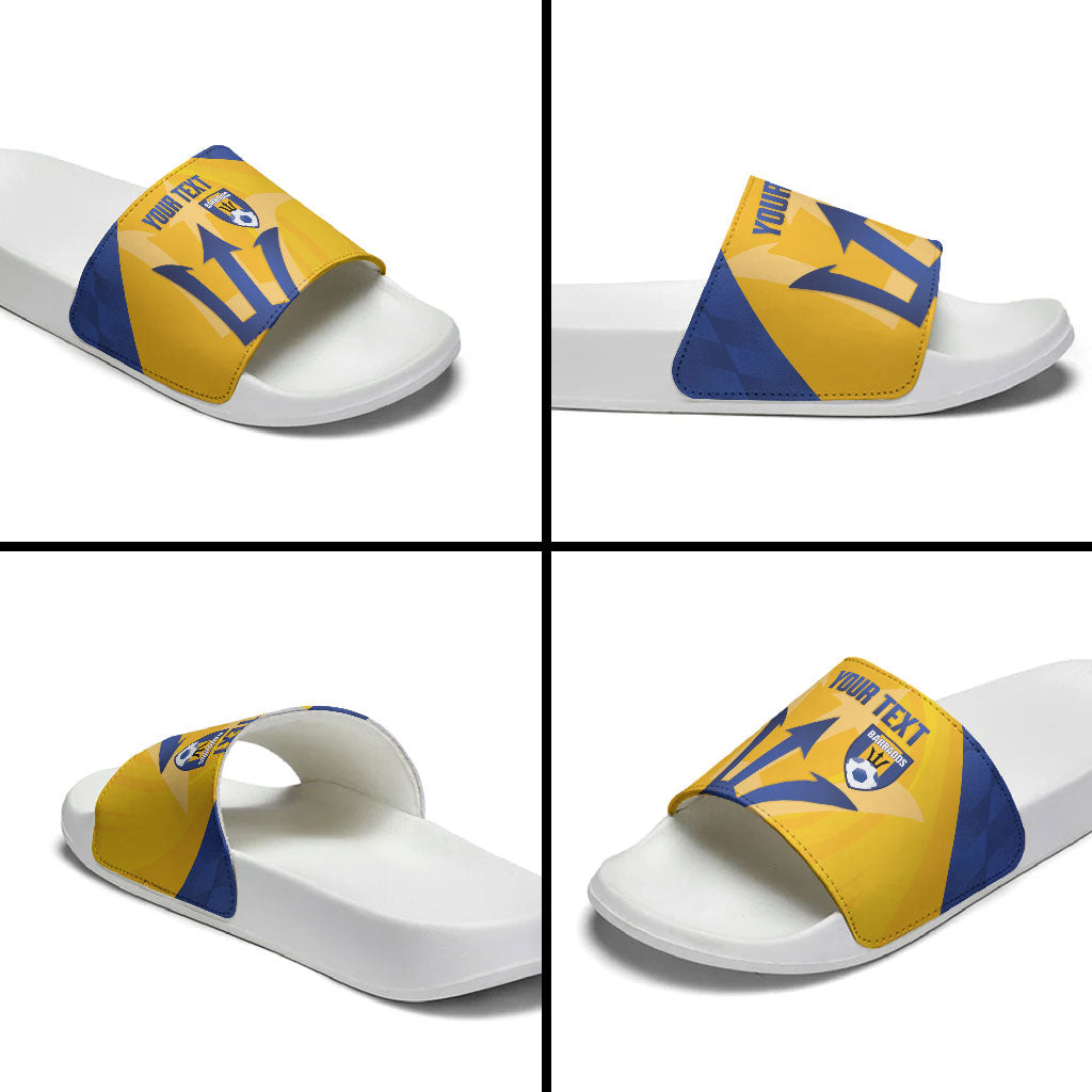Barbados Football 2026 Custom Slide Sandals Go Bajan Tridents