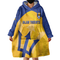 Barbados Football 2026 Custom Wearable Blanket Hoodie Go Bajan Tridents