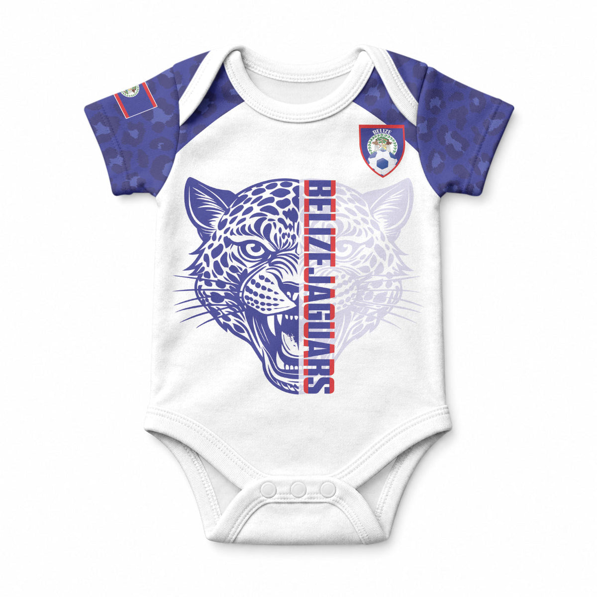 Belize Football 2026 Custom Baby Onesie Go Jaguars