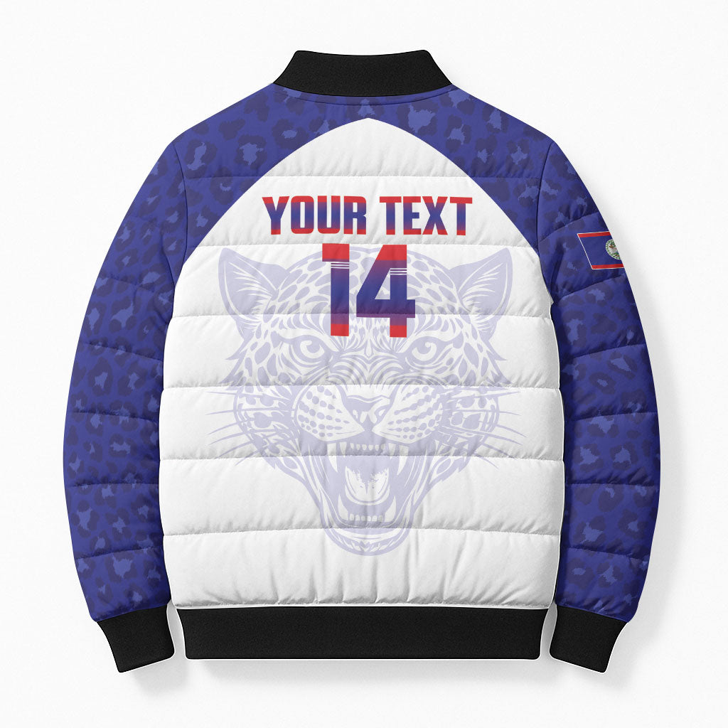 Belize Football 2026 Custom Bomber Puffer Jacket Go Jaguars