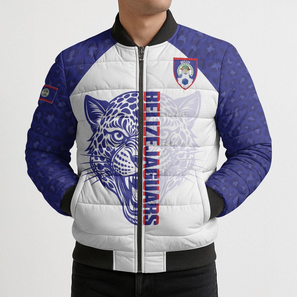 Belize Football 2026 Custom Bomber Puffer Jacket Go Jaguars