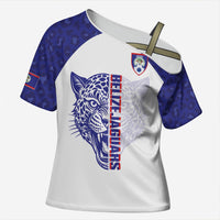 Belize Football 2026 Custom Cross Shoulder Shirt Go Jaguars