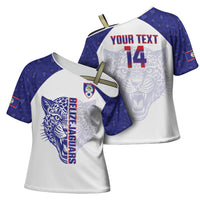Belize Football 2026 Custom Cross Shoulder Shirt Go Jaguars