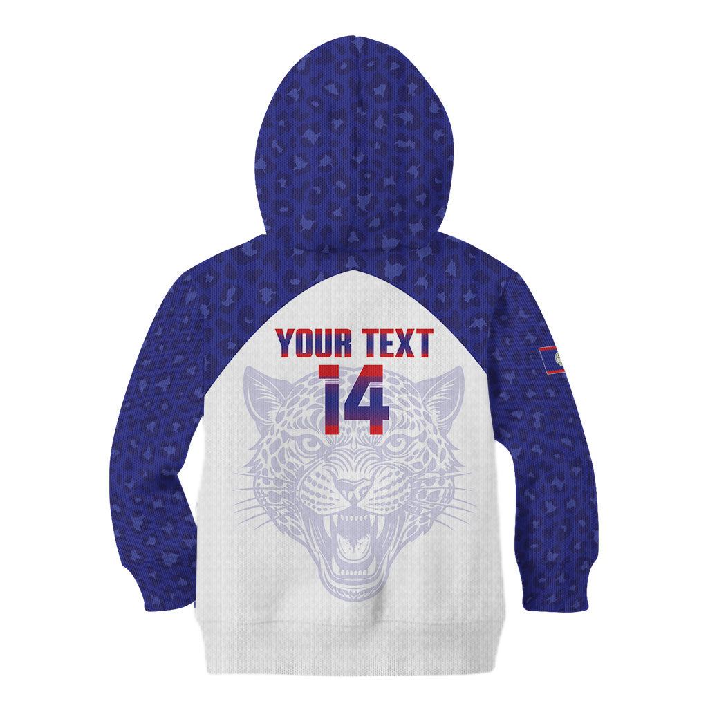 Belize Football 2026 Custom Kid Hoodie Go Jaguars