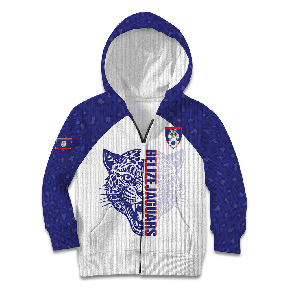 Belize Football 2026 Custom Kid Hoodie Go Jaguars