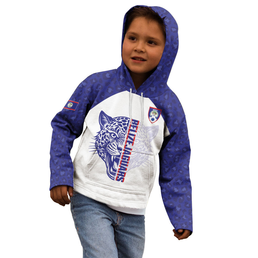 Belize Football 2026 Custom Kid Hoodie Go Jaguars
