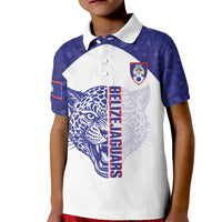 Belize Football 2026 Custom Kid Polo Shirt Go Jaguars