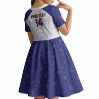 Belize Football 2026 Custom Kid Short Sleeve Dress Go Jaguars