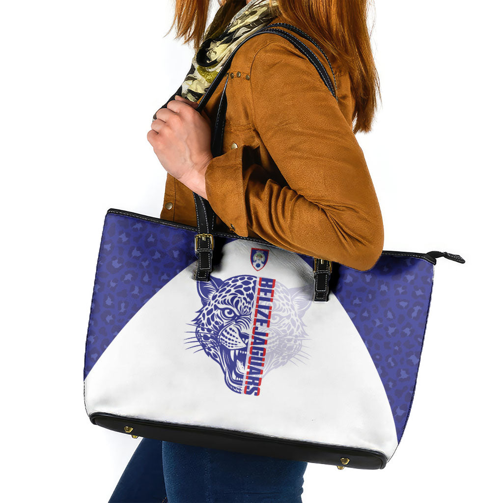 Belize Football 2026 Leather Tote Bag Go Jaguars