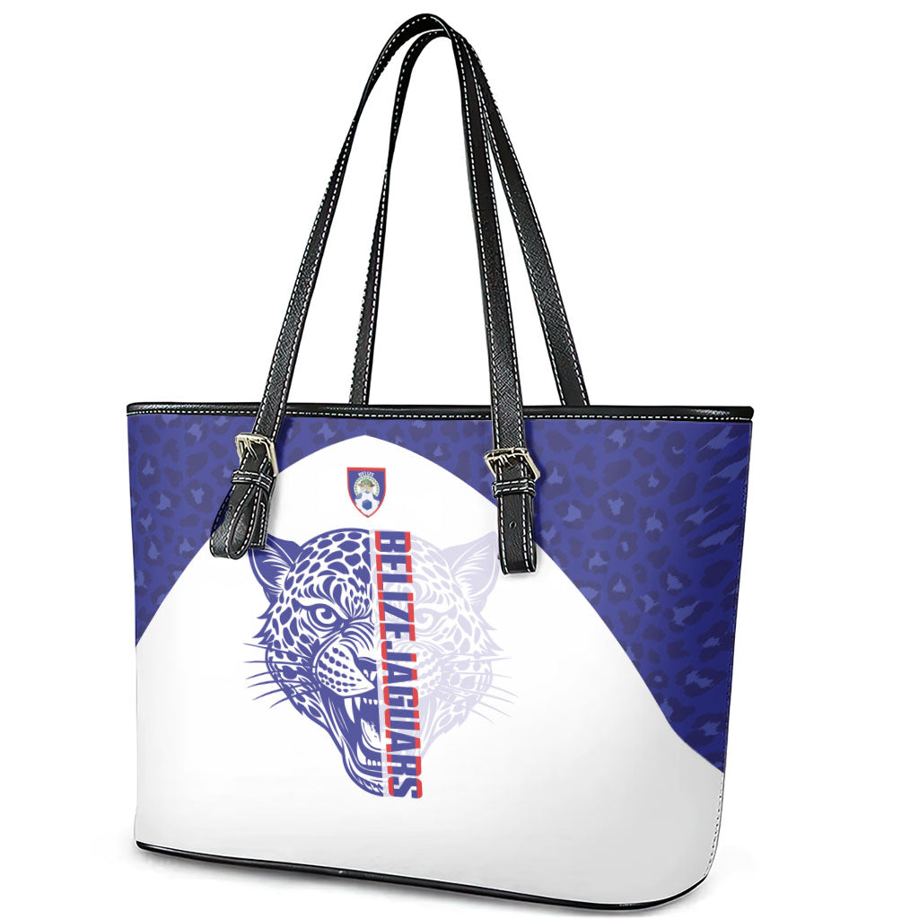 Belize Football 2026 Leather Tote Bag Go Jaguars